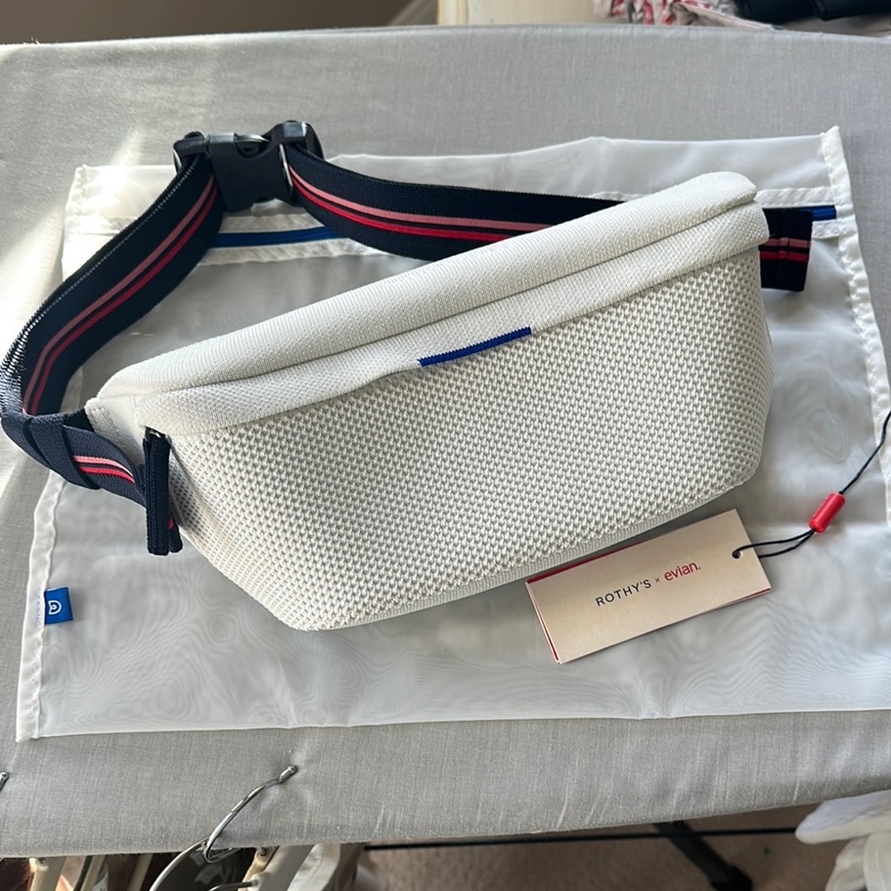 Rothy's White Crossbody Bag with Ergonomic Design